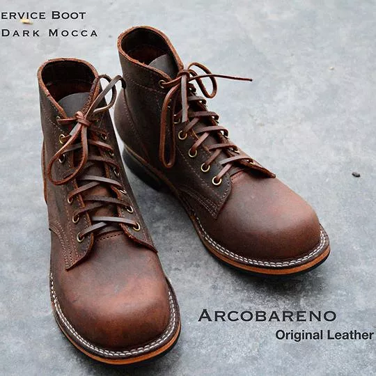 100 Service Boots Dark Mocca