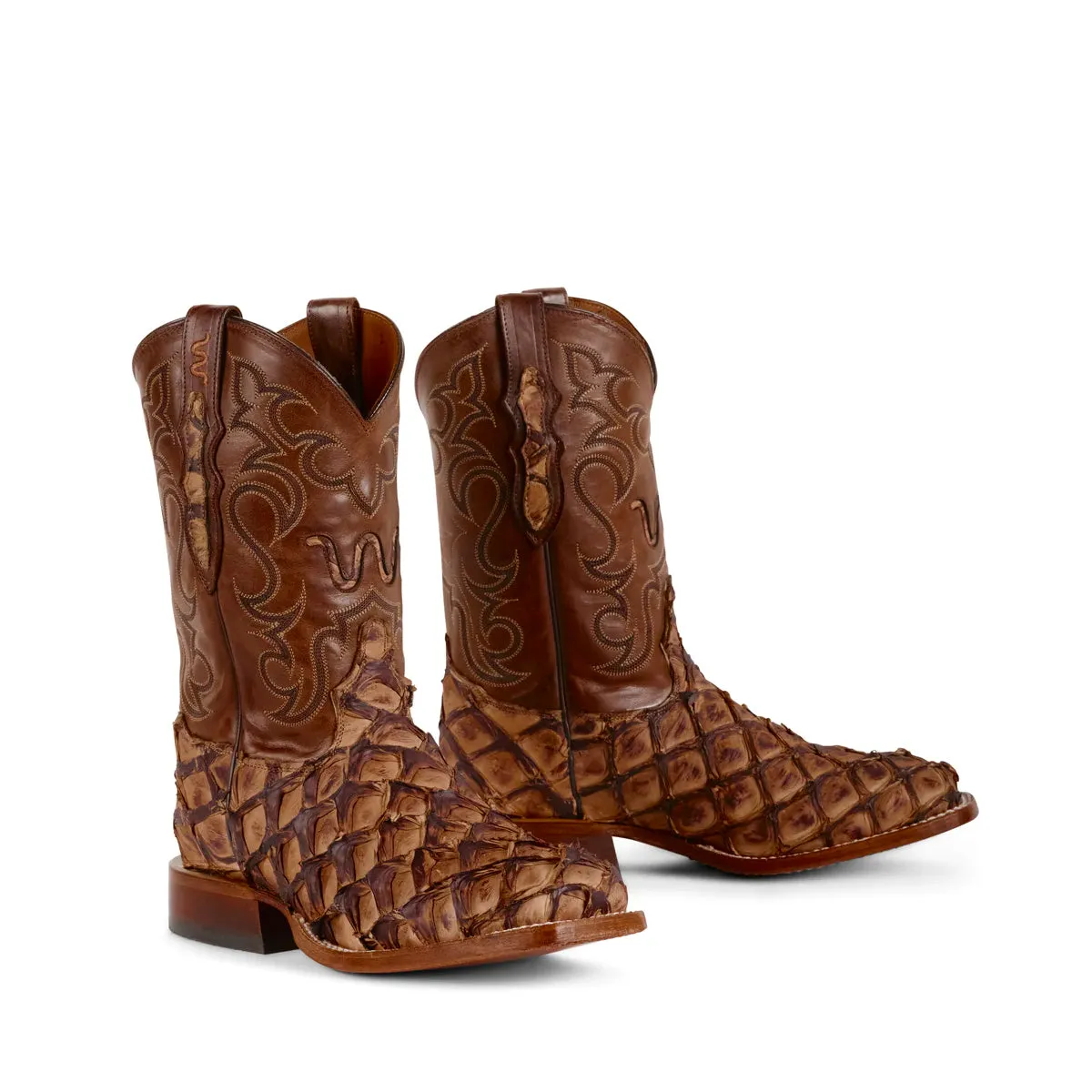 11 Chocolate Matte Pirarucu Cowboy Boot