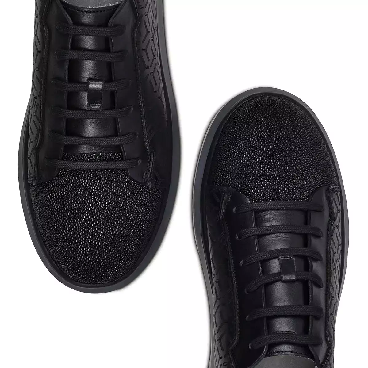 3Y1MTTS - Cuadra black casual fashion stingray sneakers for men