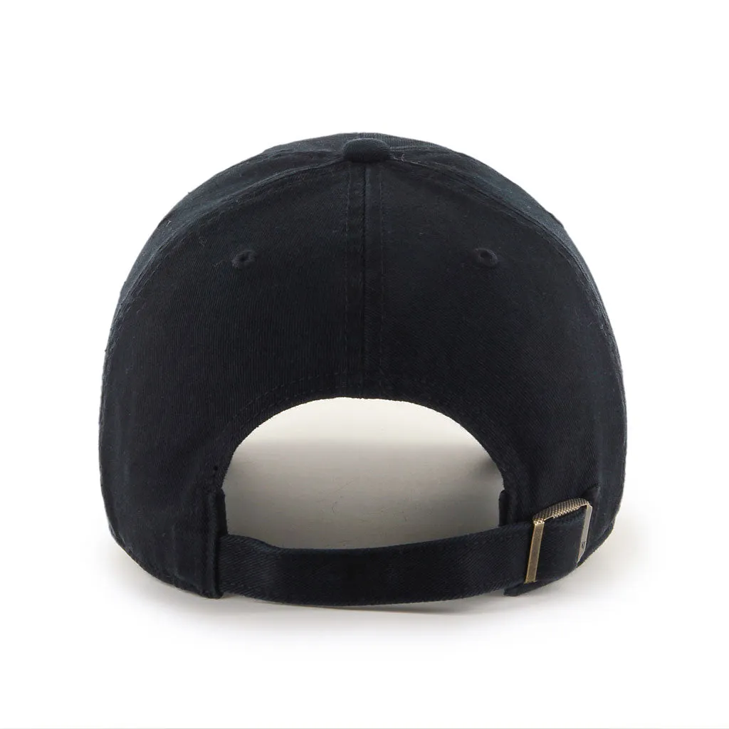 47 MLB-21 Los Angeles Dodgers Clean Up Cap Black On Black