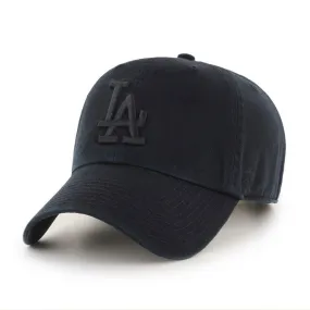 47 MLB-21 Los Angeles Dodgers Clean Up Cap Black On Black