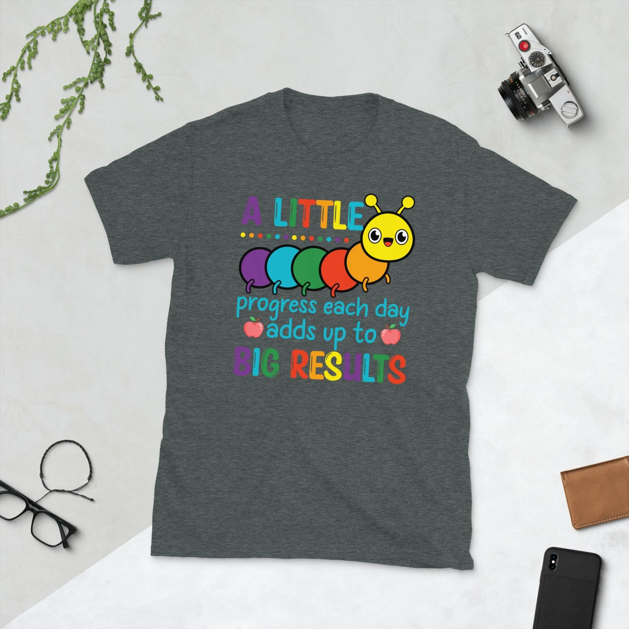 A little progess each day add up to its a beautiful day for learning Unisex Tee