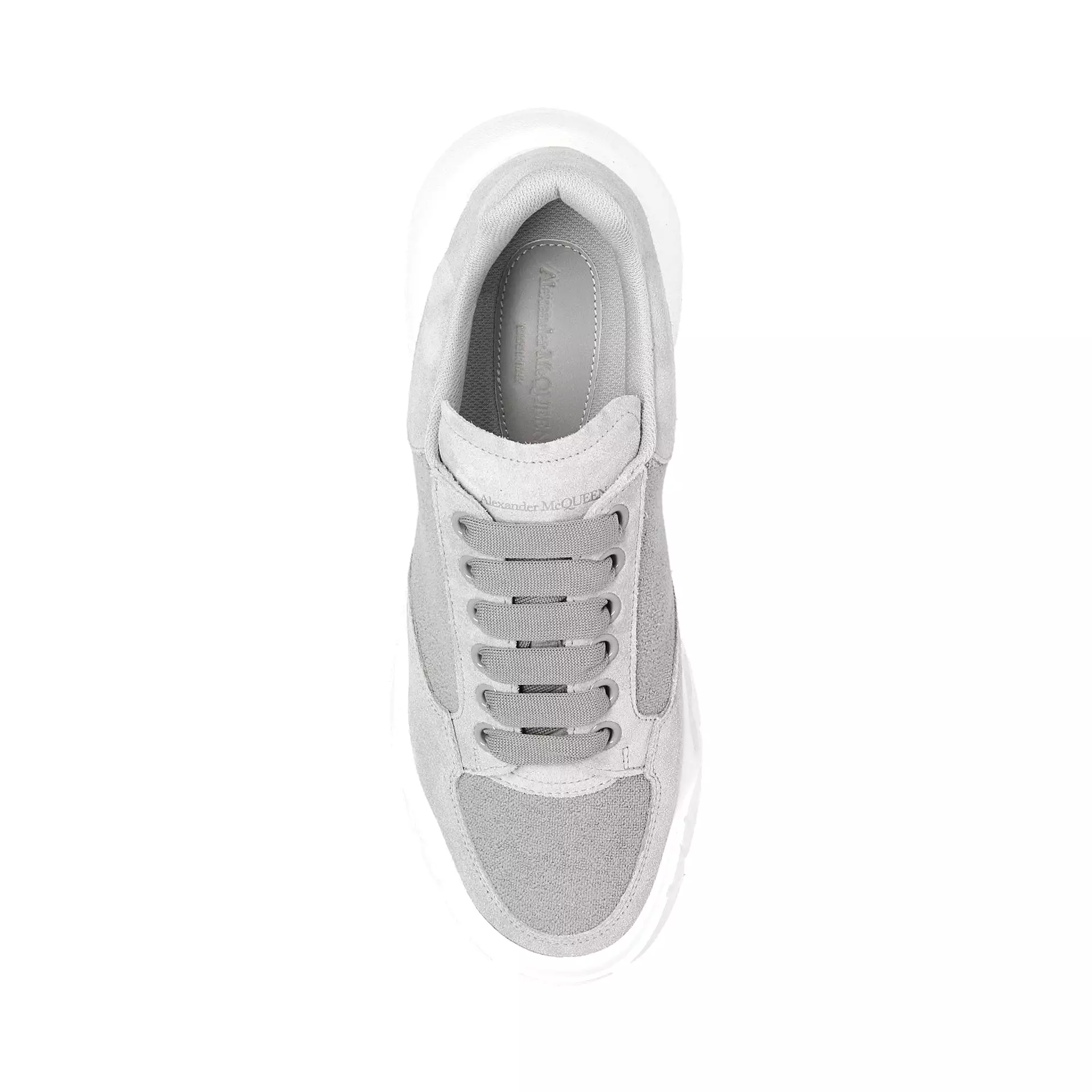 Alexander Mcqueen - Sneakers con logo in pelle scamosciata