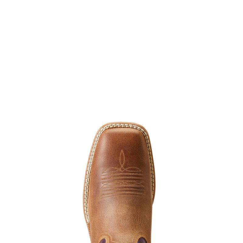 'Ariat' Women's Ridgeback Western Square Toe - Toasty Tan / Vino