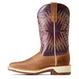 'Ariat' Women's Ridgeback Western Square Toe - Toasty Tan / Vino