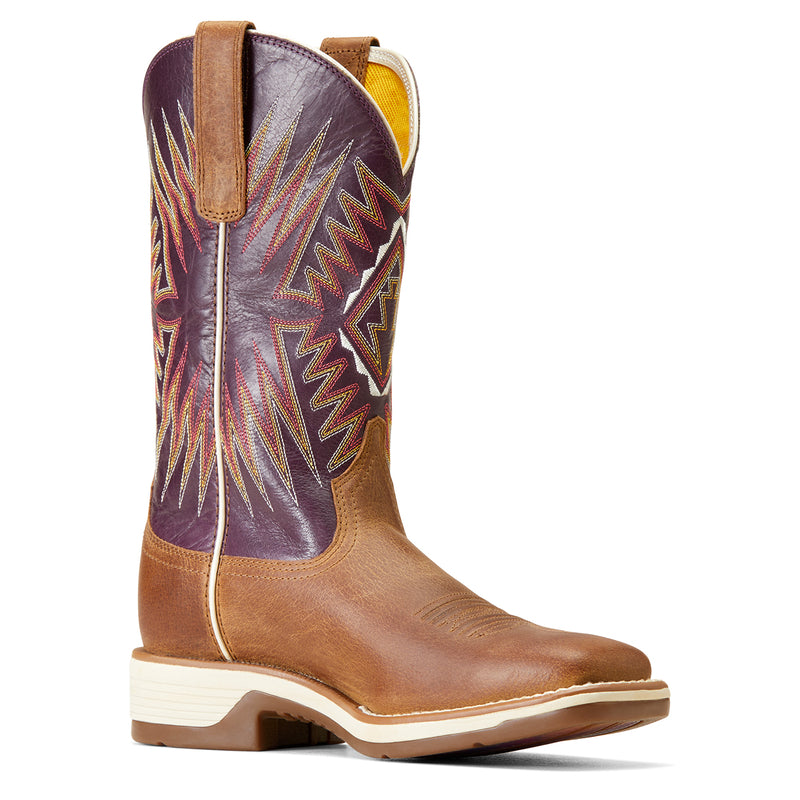 'Ariat' Women's Ridgeback Western Square Toe - Toasty Tan / Vino