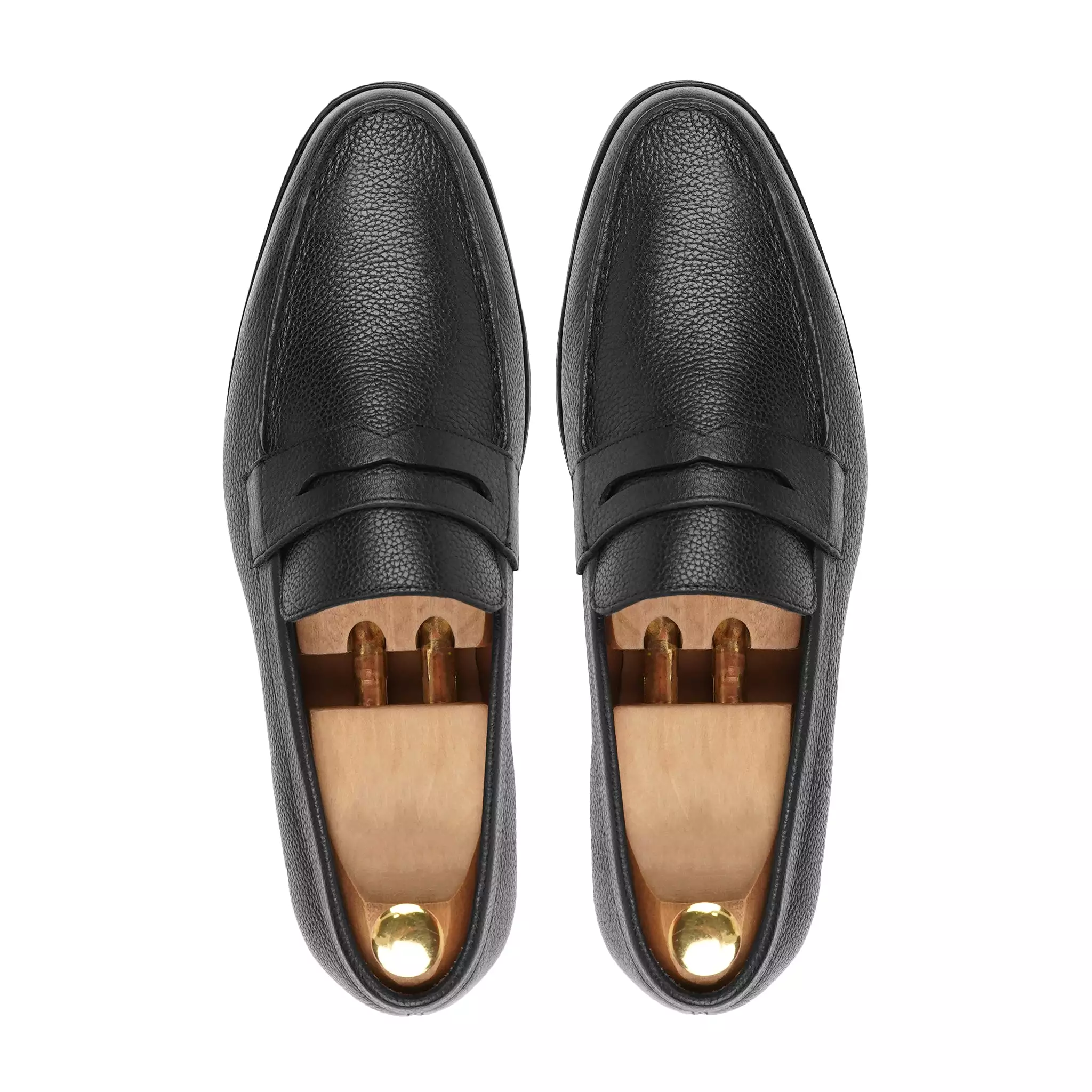 ASADOR - BLACK PEBBLE GRAIN LOAFER