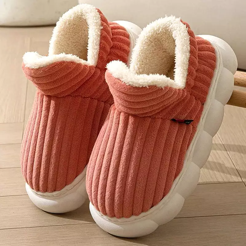 Ashore Shop 2023 Women Winter Boots Slippers Thickening Plush Warm Snow Boot