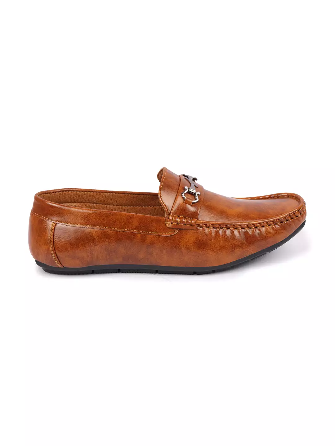 Basics Men Tan Horsebit Buckle Slip On Loafer Mocassin Shoes