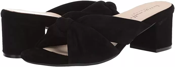 Bettye Muller Concept  Women's •Floyd• Slide Sandal 7M  Black Kid Suede