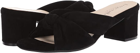 Bettye Muller Concept  Women's •Floyd• Slide Sandal 7M  Black Kid Suede