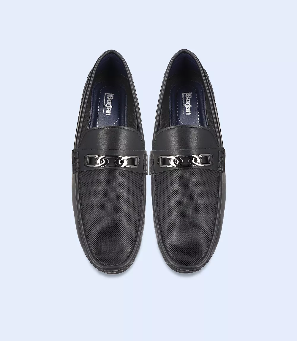 BM5136-BLACK-Men Loafers