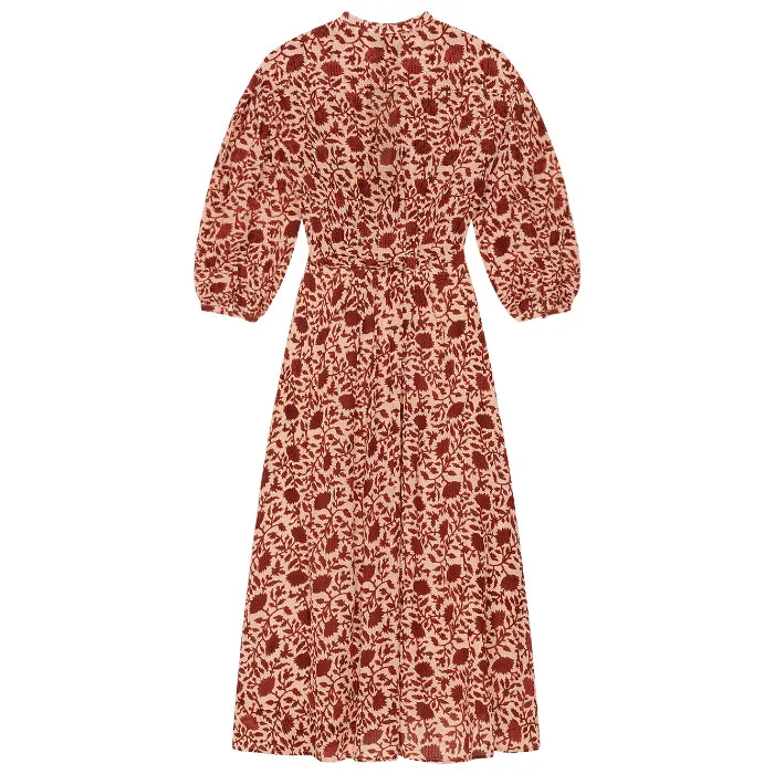 Bonpoint Woman Ischia Dress Ruby Red Floral