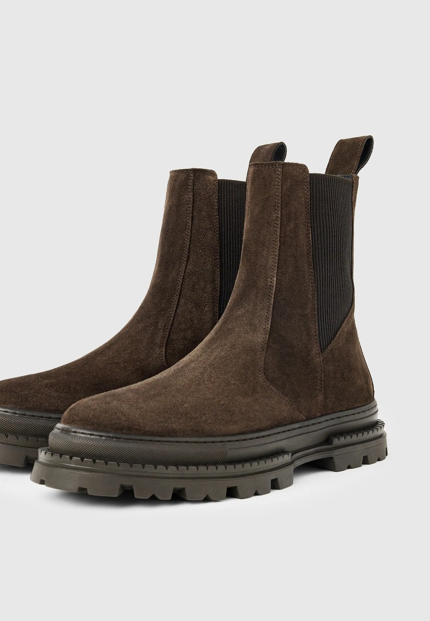 Bordeaux Suede Chelsea Boot - Brown