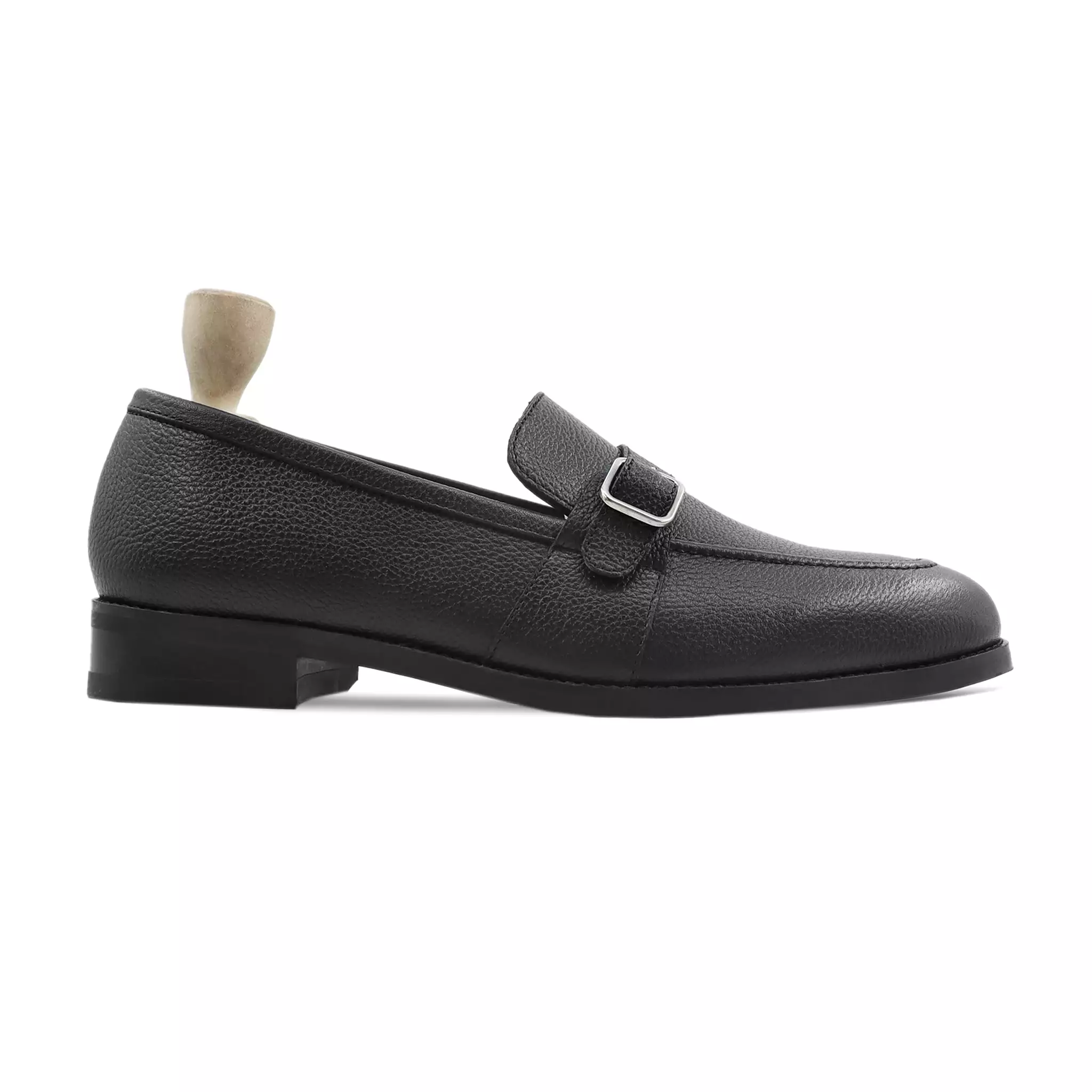 BRASILIA - BLACK PEBBLE GRAIN LOAFER