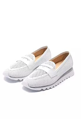 Breathable Real Leather Slip On Loafers