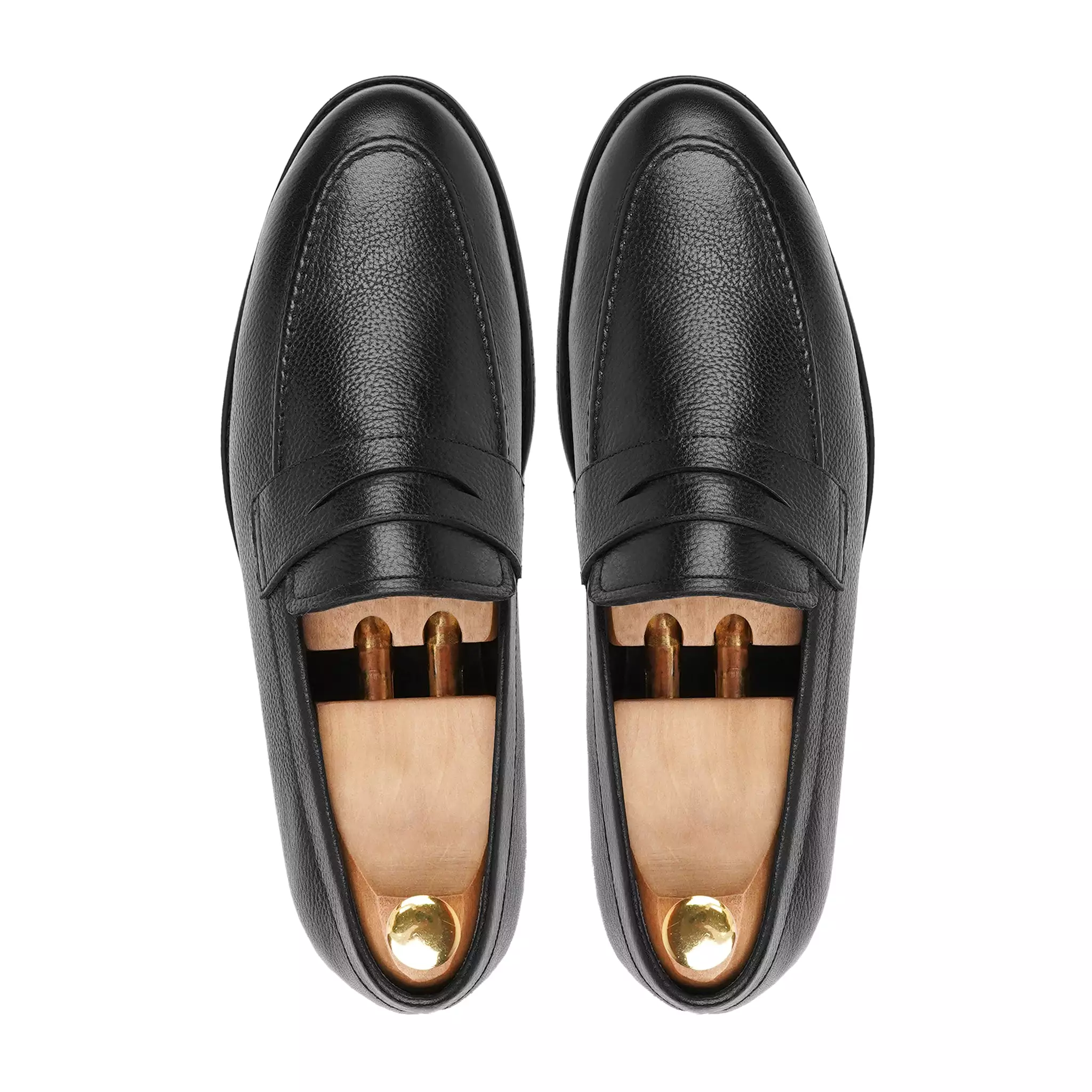 BRUIN - BLACK PEBBLE GRAIN LOAFER