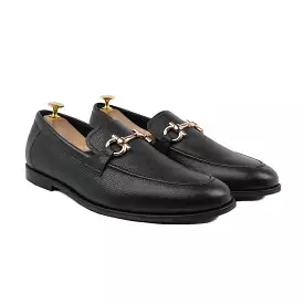 BUCHAREST - BLACK PEBBLE GRAIN LOAFER