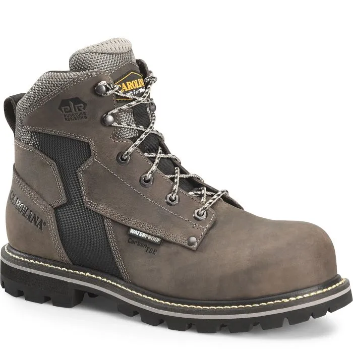 CAROLINA I-BEAM 6 COMPOSITE TOE WATERPROOF WORK BOOT SIZE 11.5EE GRAY