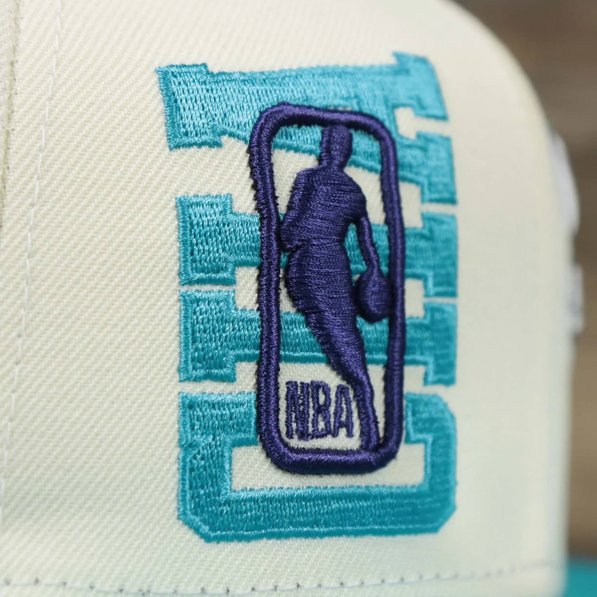 Charlotte Hornets NBA 2022 Draft Gray Bottom 9Fifty Snapback | New Era Cream/Turquoise