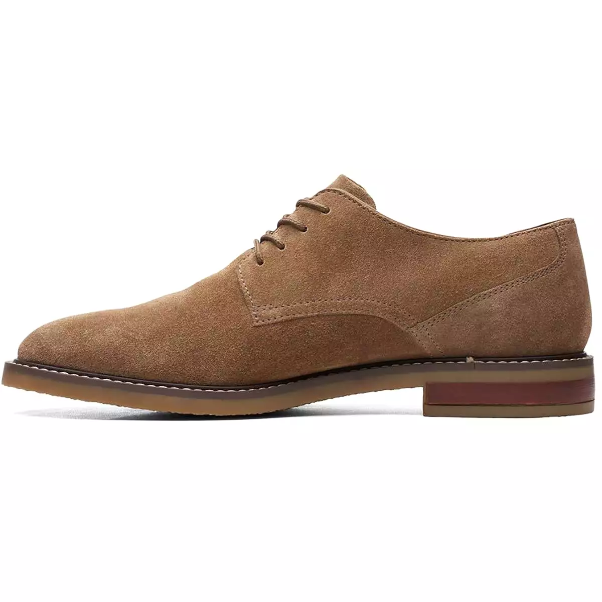 Clarks Mens Jaxen Low Suede Lace Up Oxfords