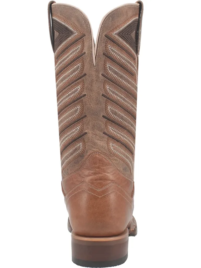 Dan Post DP4185 Mens IVAN Square Toe Leather Boot Taupe