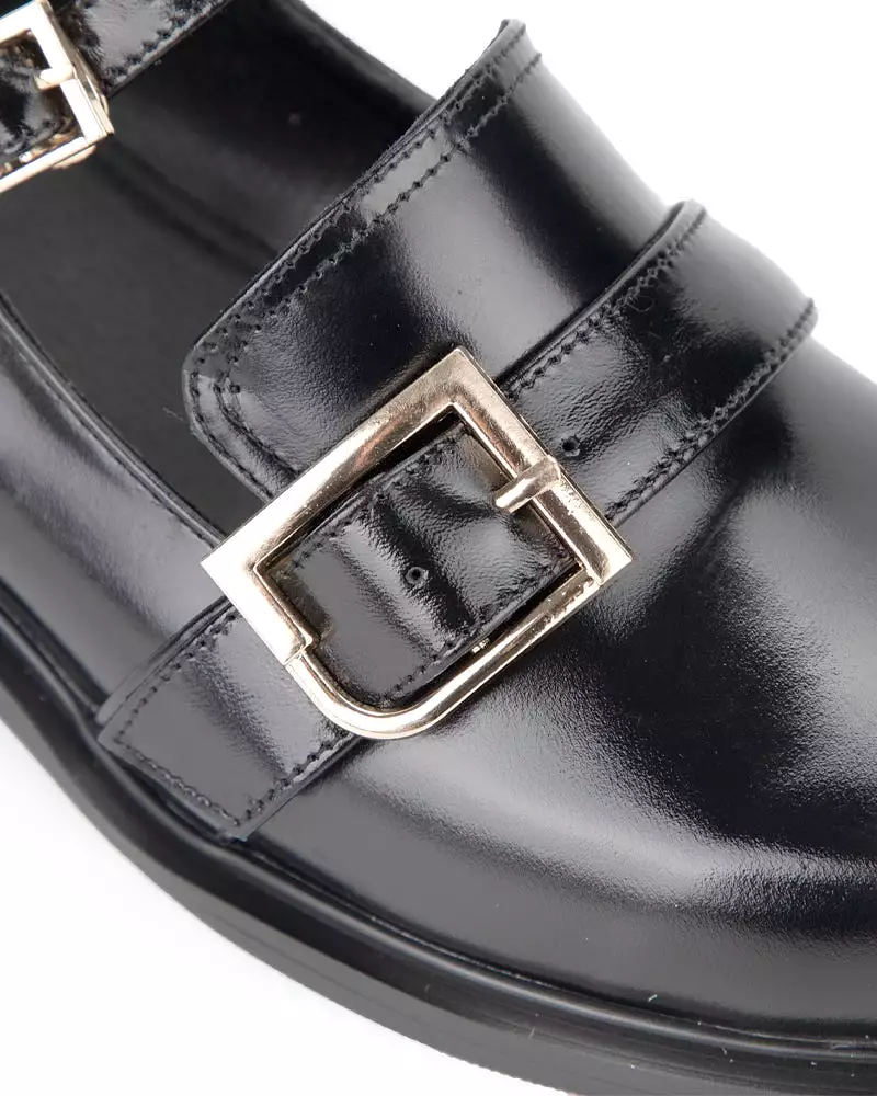 Double Buckle Straps Penny Mary Jane Loafers