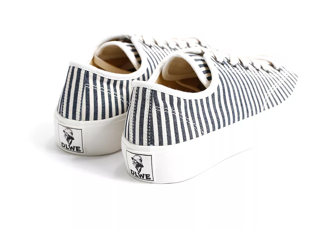 Dublinware Cork Hickory Stripe Vulcanised Sneakers