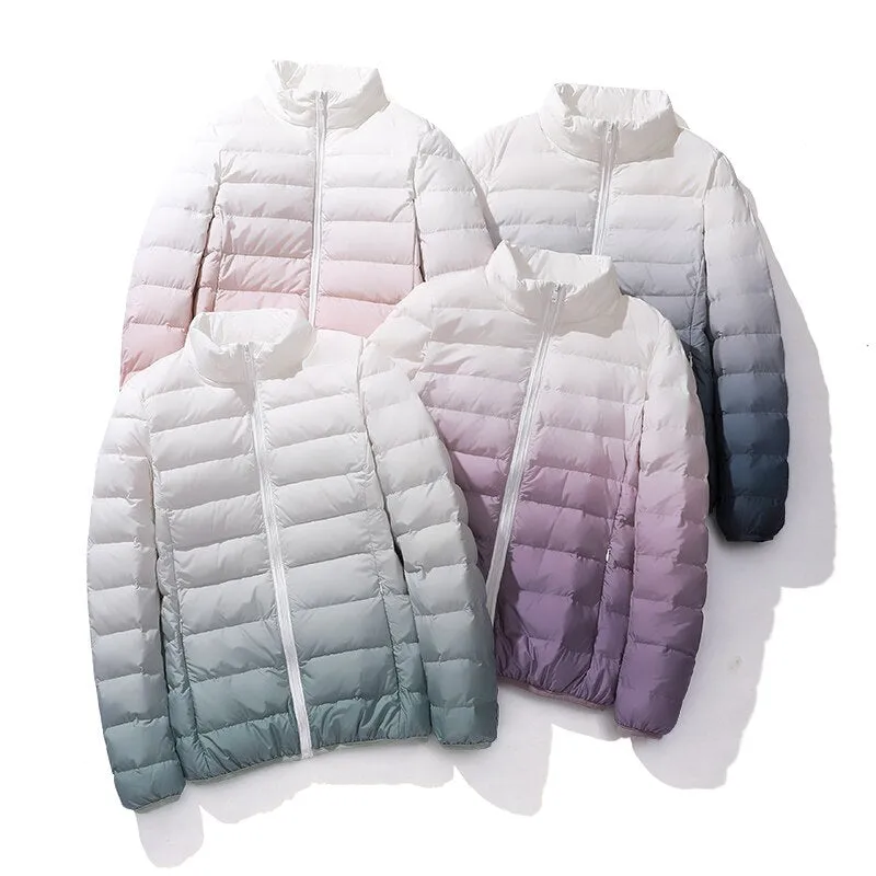 Duplex Ombre Ultra Light Puffer Jacket