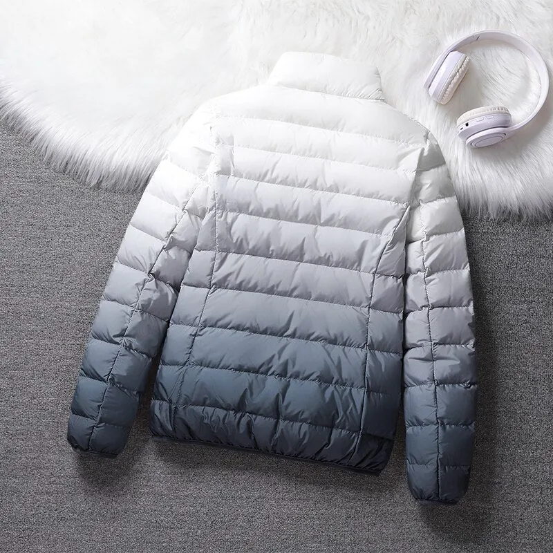 Duplex Ombre Ultra Light Puffer Jacket