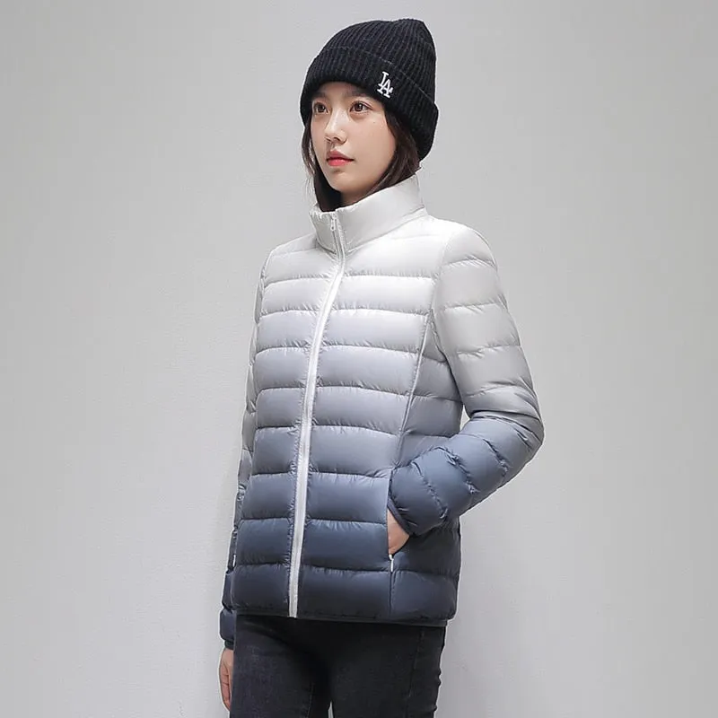 Duplex Ombre Ultra Light Puffer Jacket