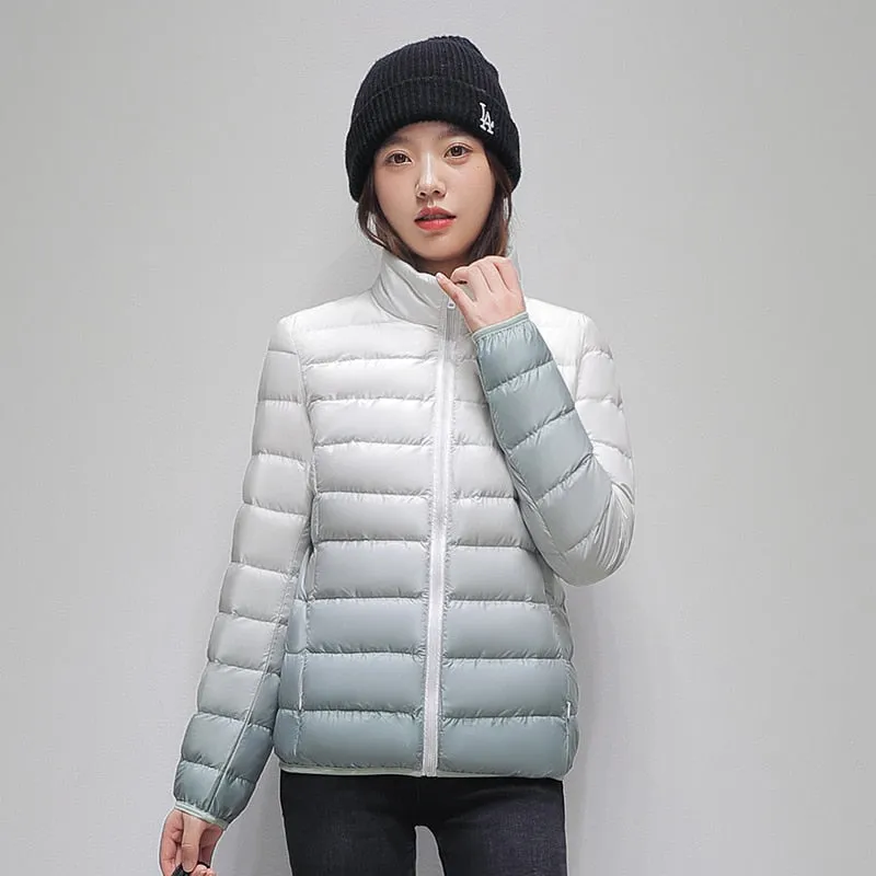 Duplex Ombre Ultra Light Puffer Jacket