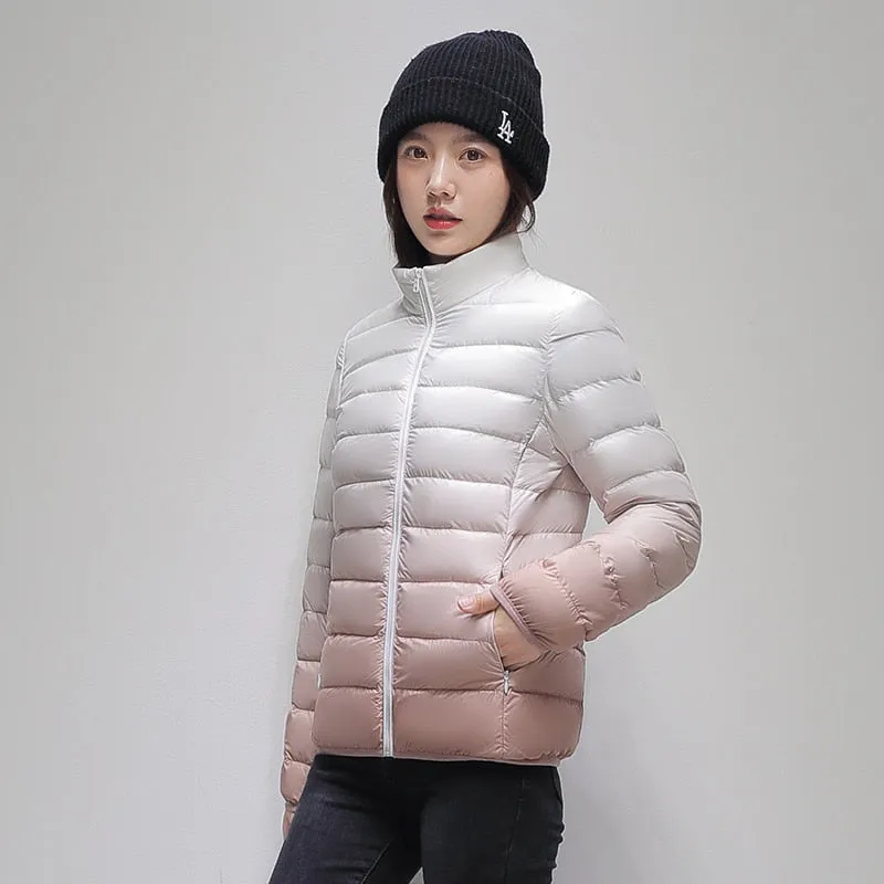 Duplex Ombre Ultra Light Puffer Jacket