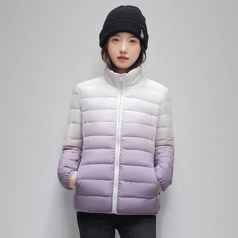 Duplex Ombre Ultra Light Puffer Jacket