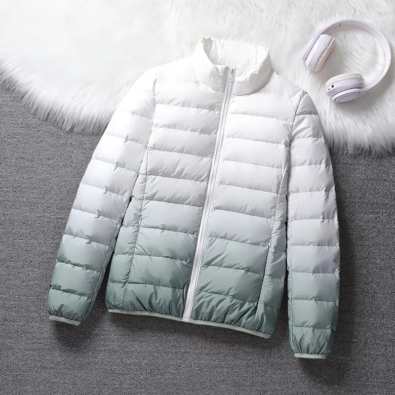 Duplex Ombre Ultra Light Puffer Jacket