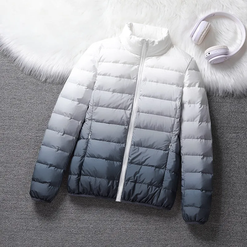 Duplex Ombre Ultra Light Puffer Jacket