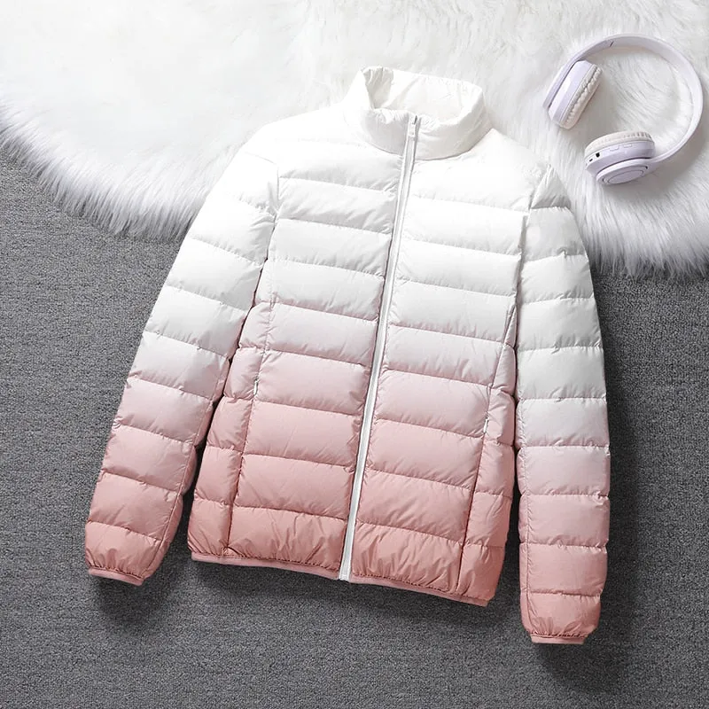 Duplex Ombre Ultra Light Puffer Jacket