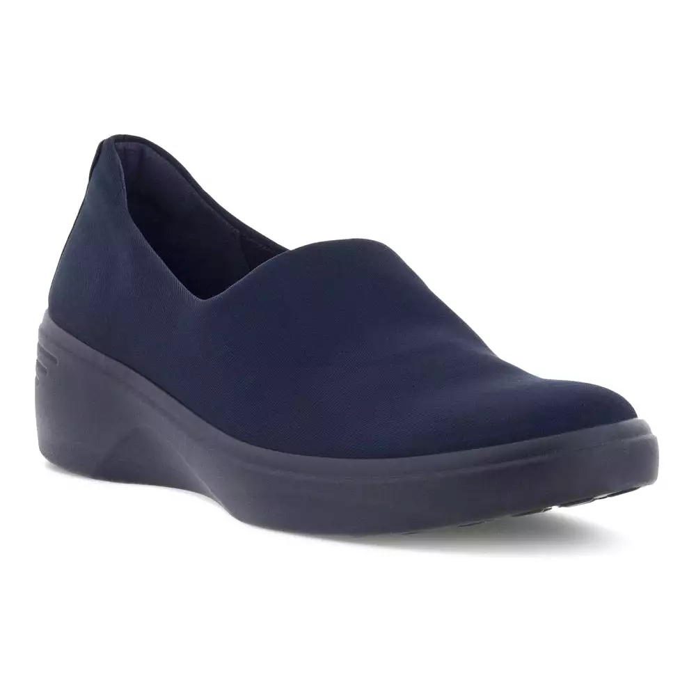 Ecco Women's Soft 7 Wedge Slip-On - Night Sky