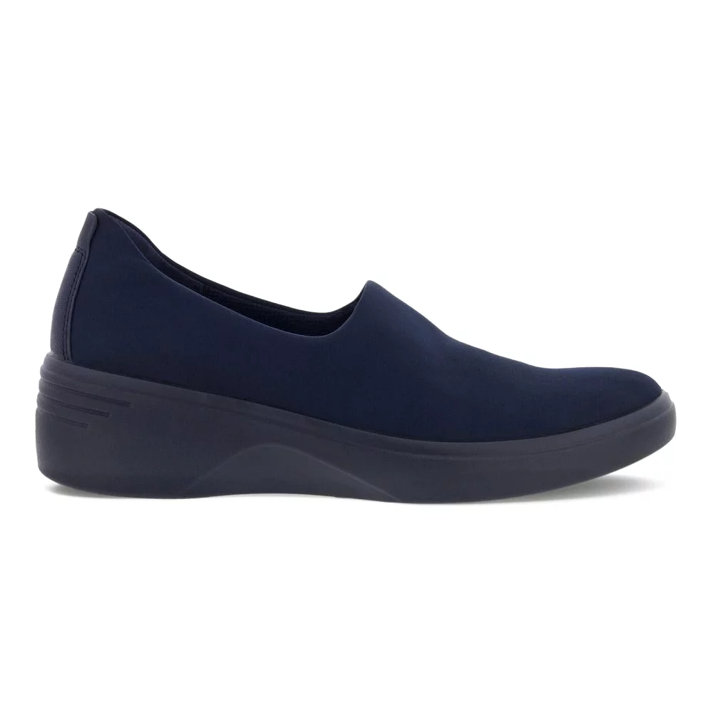 Ecco Women's Soft 7 Wedge Slip-On - Night Sky