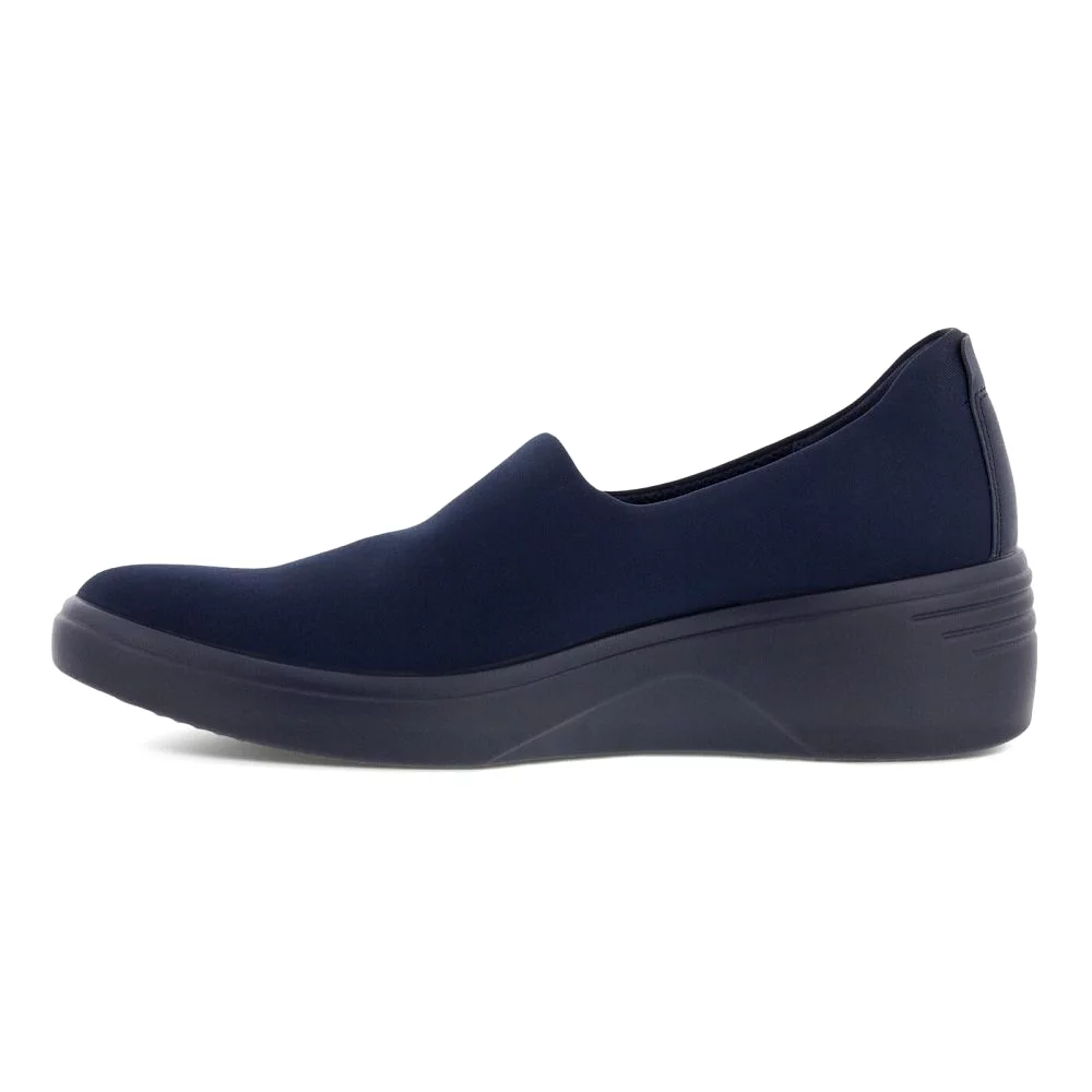 Ecco Women's Soft 7 Wedge Slip-On - Night Sky