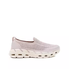 Electra Loafer Women's Shoes - Pink Grey Knitted