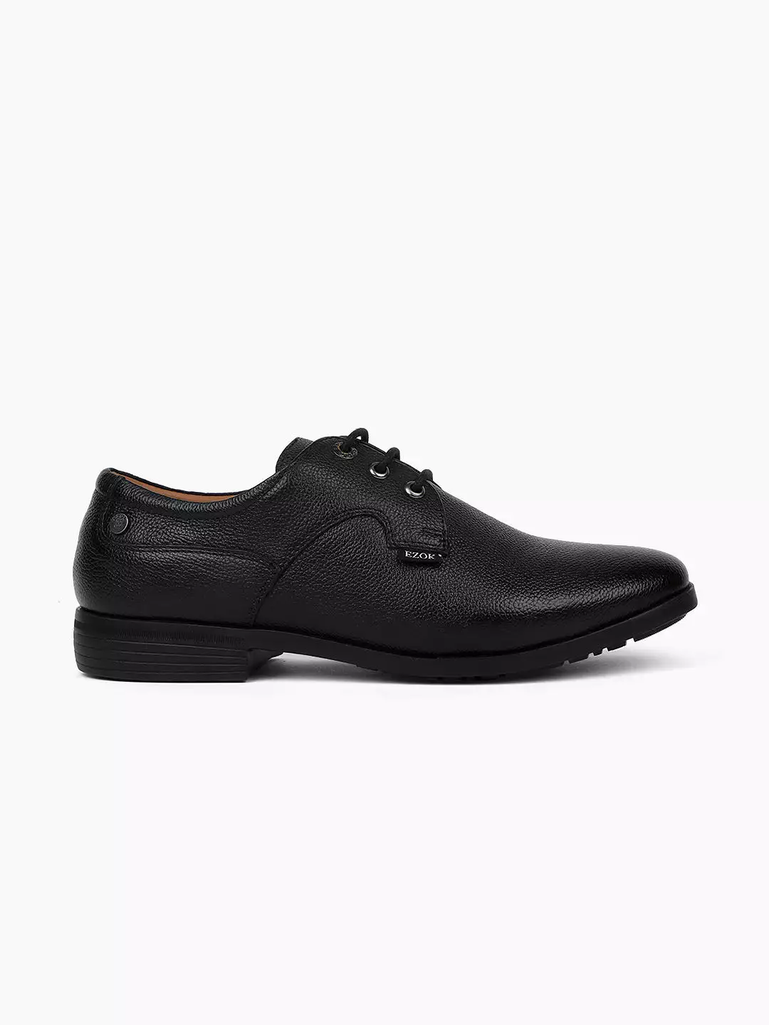 Ezok Men Leather Formal (Black)