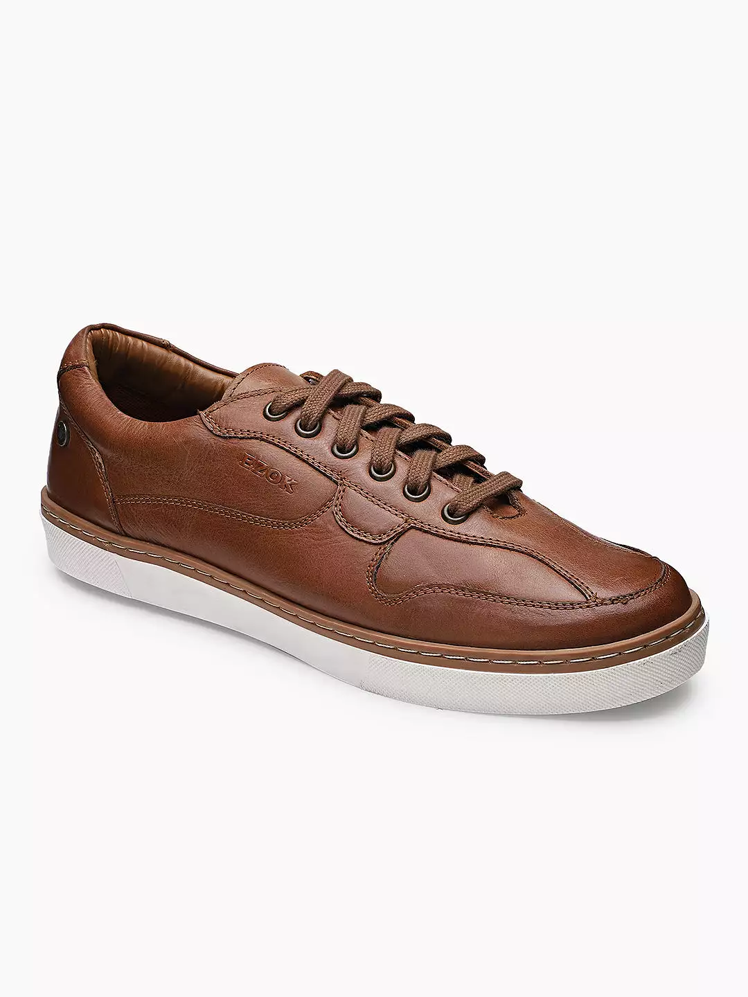 Ezok Men Sandy 2193 Tan Leather Sneakers