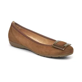 Gabor Women's 54.164.14 Buckle Ballet Flat - Whiskey Brown