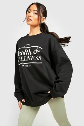 Health And Wellness Oversized Sweater