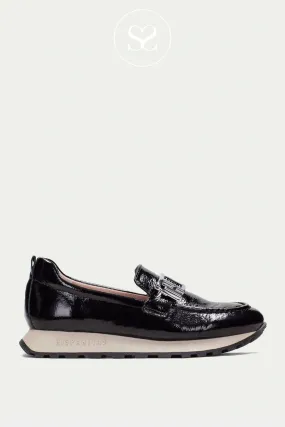 HISPANITAS HI243621 BLACK LEATHER CHUNKY LOAFERS