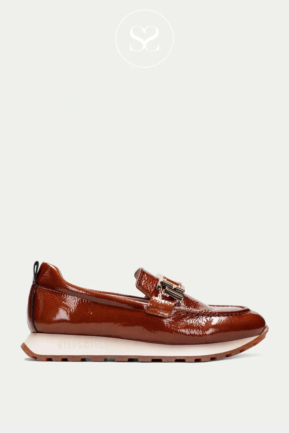 HISPANITAS HI243621 TAN LEATHER CHUNKY LOAFERS