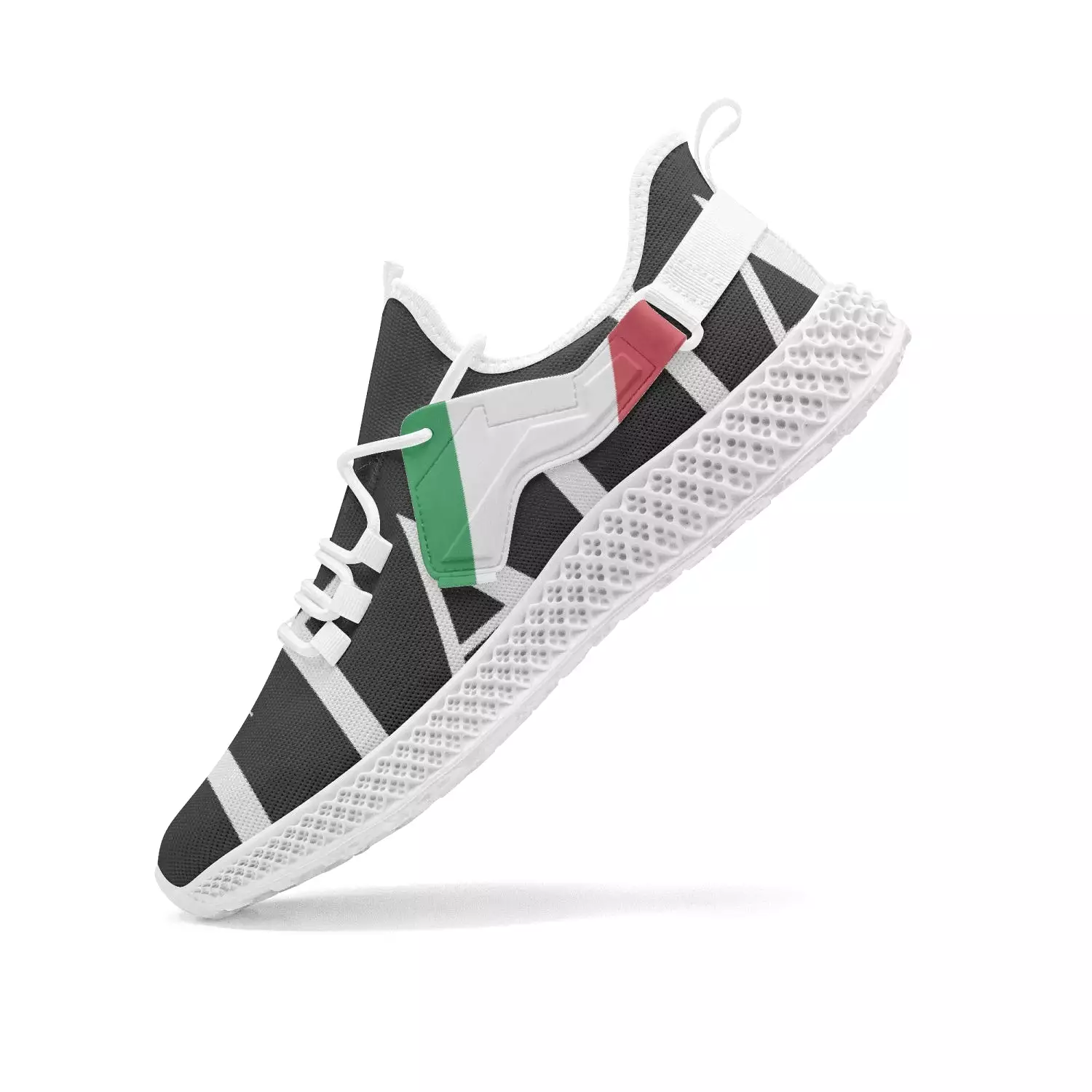 Italia Net Mesh Knit Sneakers Black - men/women sizes