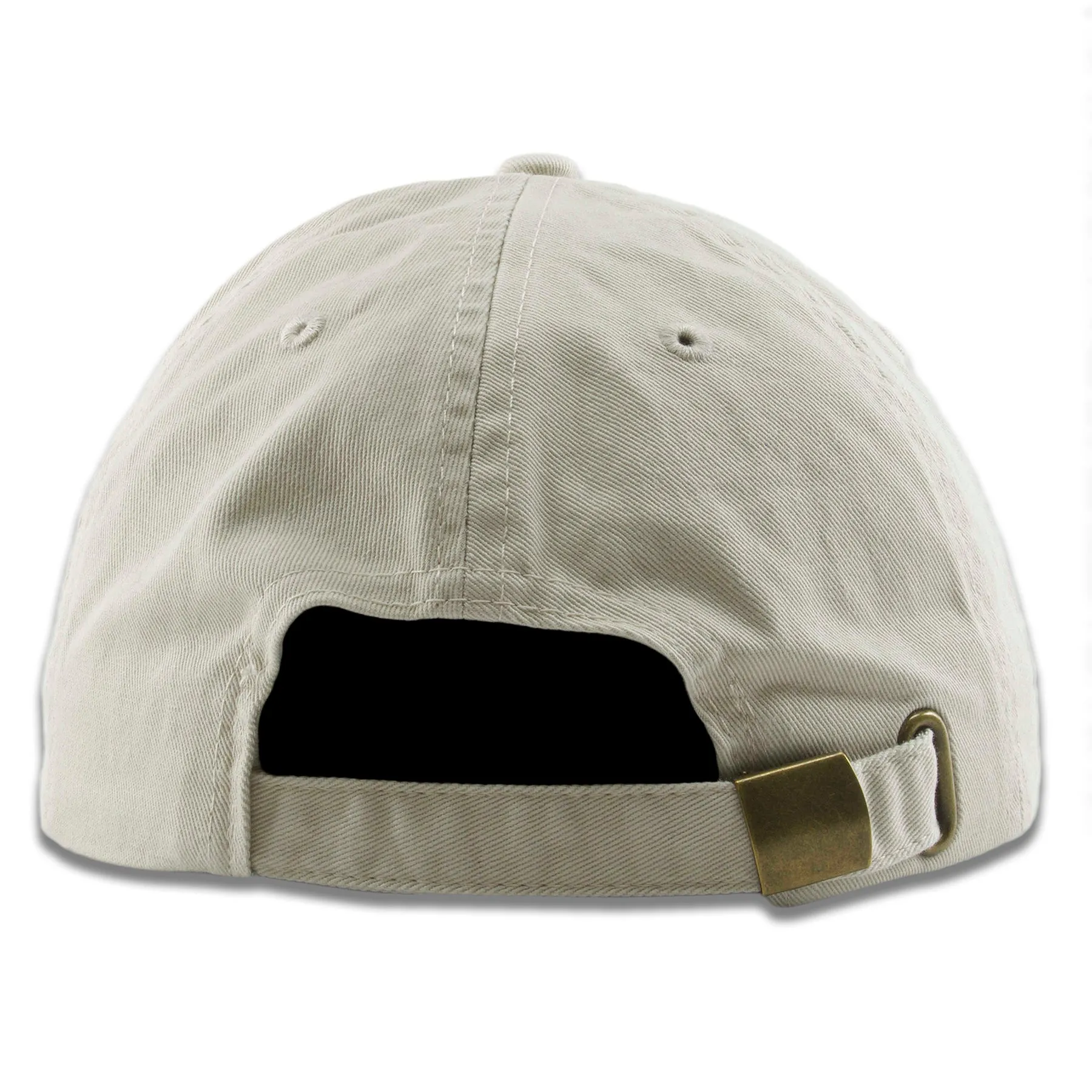 Ivory Blank Adjustable Dad Hat