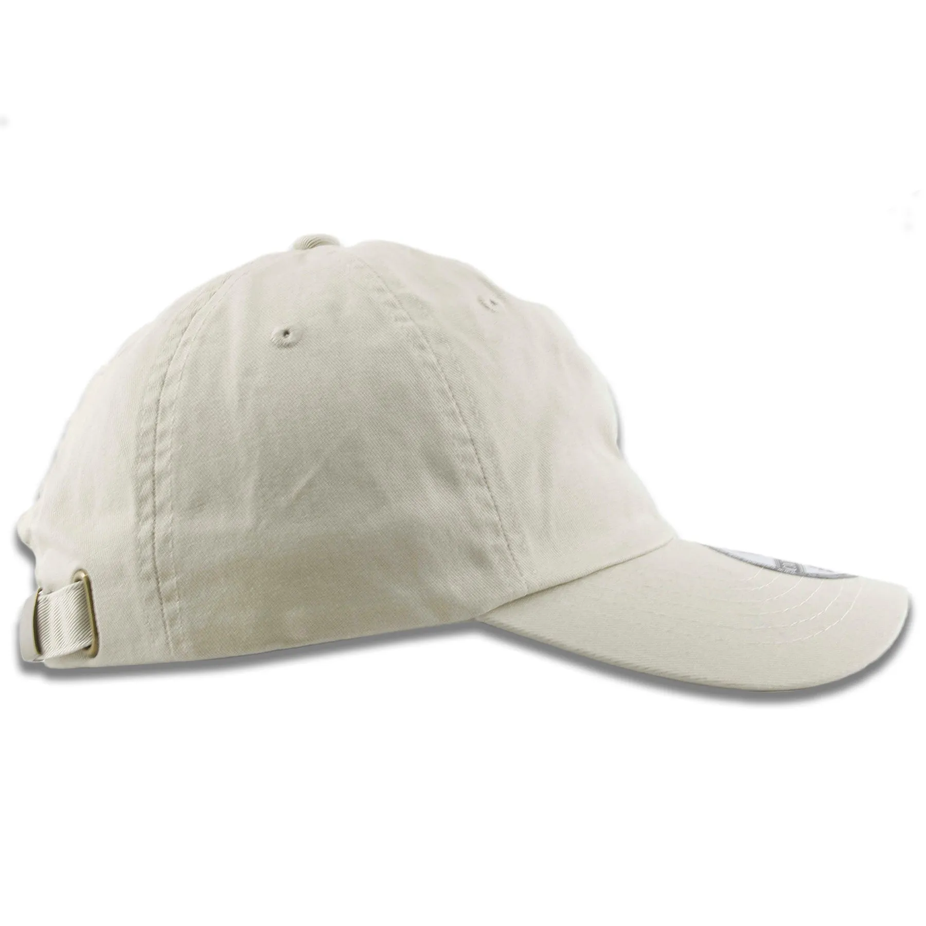 Ivory Blank Adjustable Dad Hat